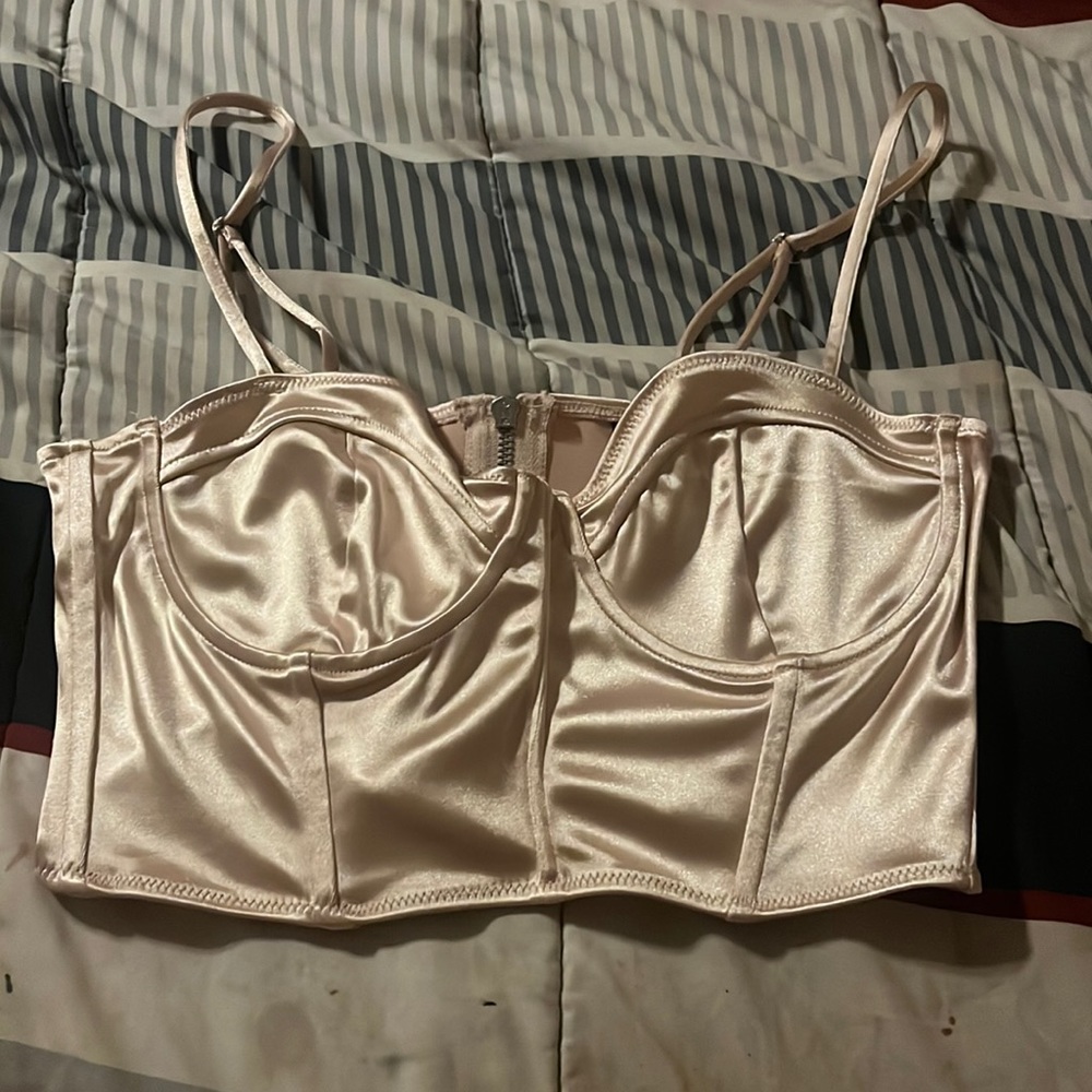 Pink corset top